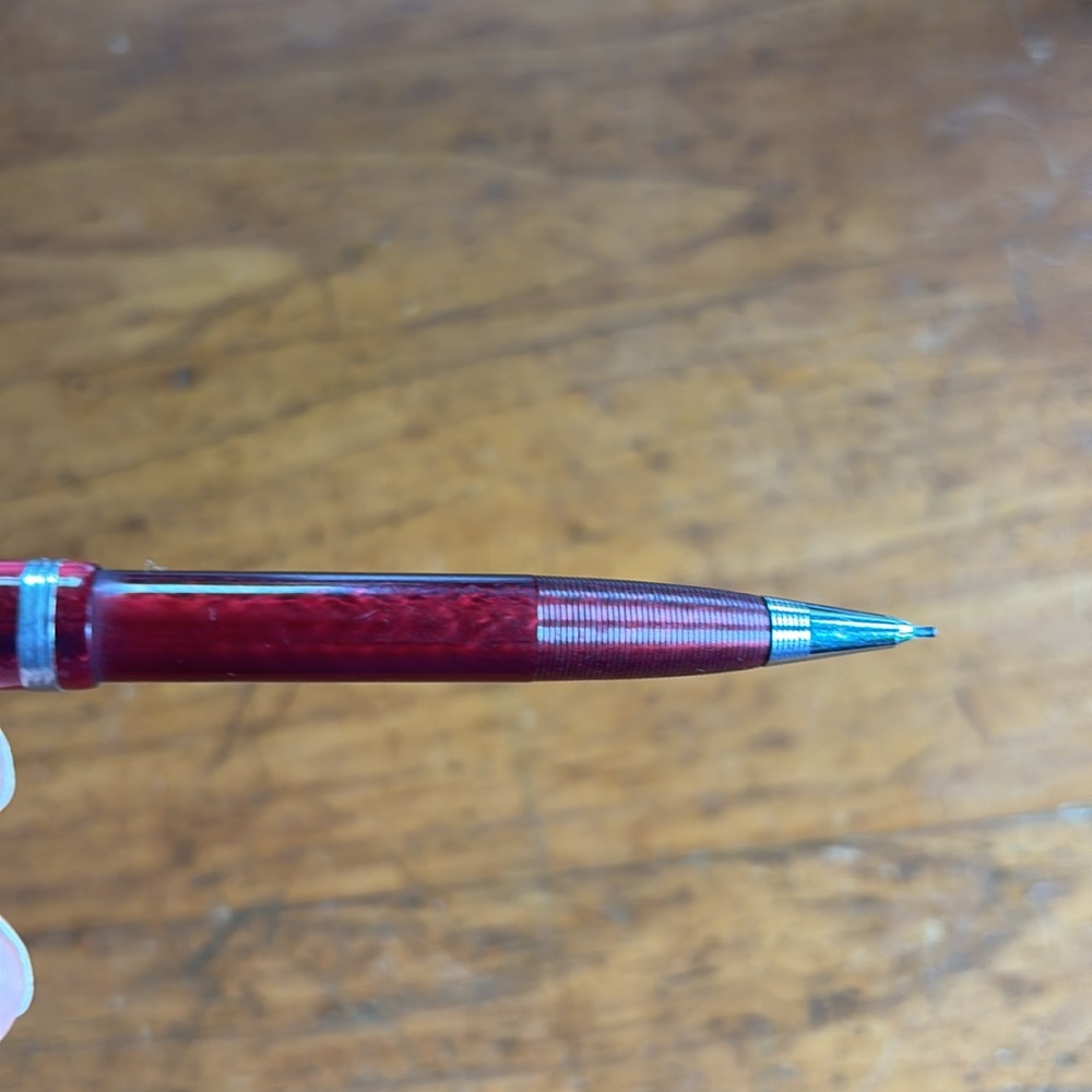 Vintage Esterbrook made in USA marked ruby red celluloid mechanical pencil - Picture 7 of 8